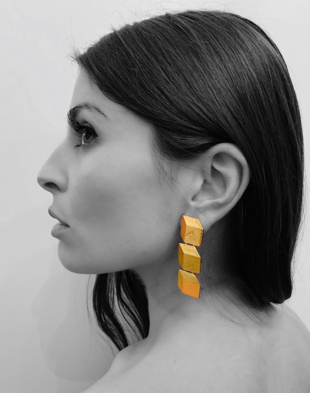 CUBE (clip) Earrings - Maison Numéro 12